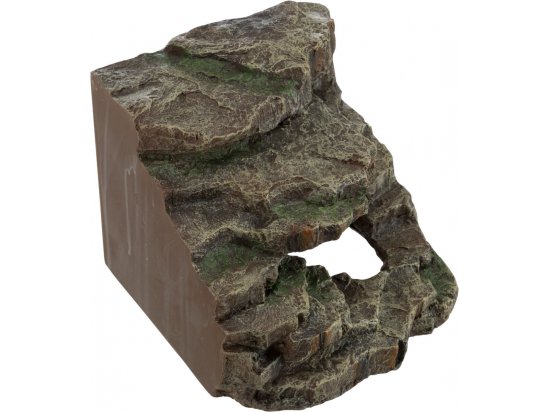 Фото - оформление аквариума Trixie Угловая скала с пещерой и платформой для террариумов