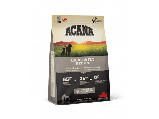 Фото - сухой корм Acana Light & Fit Recipe корм для собак для поддержки здорового веса КУРИЦА