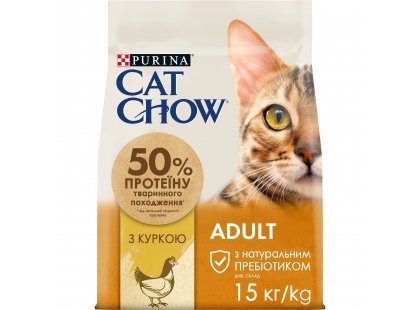 Фото - сухой корм Cat Chow (Кет Чау) Adult (ЭДАЛТ) Корм для взрослых кошек с курицей