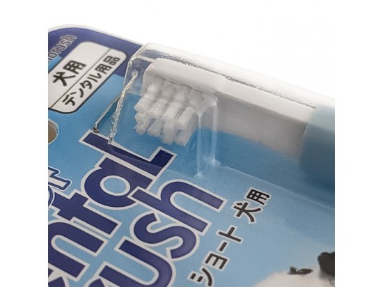 Фото - для зубів та пащі DoggyMan (ДоггіМен) Gentle Dog Toothbrush Short коротка зубна щітка для собак малих порід, блакитний/персиковий