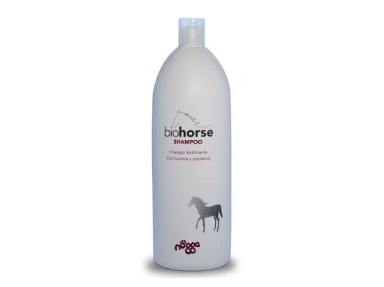 Фото - шампуни для лошадей Nogga Pro Line BioHorse Shampoo Высокопитательный восстанавливающий шампунь с биотином, активизирующий рост шерсти
