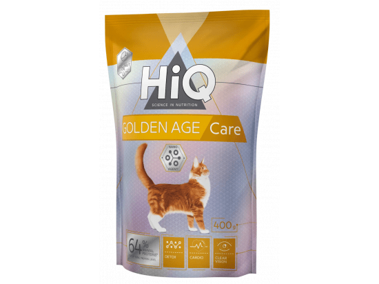 Фото - сухий корм HiQ Golden Age Сare корм для літніх котів старше 10 років