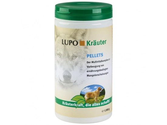 Фото - вітаміни та мінерали Luposan (Люпосан) LUPO Krauter Pellets -Мульті-вітамінний комплекс для запобігання симптомів дефіциту поживних речовин