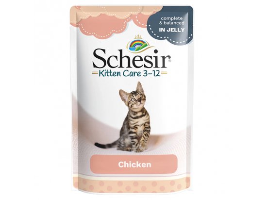 Фото - влажный корм (консервы) Schesir (Шезир) Kitten Care Chicken консервы для котят Филе Курицы