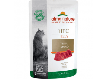 Фото - влажный корм (консервы) Almo Nature HFC JELLY TUNA консервы для кошек ТУНЕЦ , желе пауч