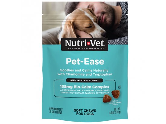 Фото - для нервной системы (от стресса) Nutri-Vet (Нутри Вет) Pet-Ease Soft Chews АНТИ-СТРЕСС успокаивающее средство для собак, мягкие жевательные таблетки