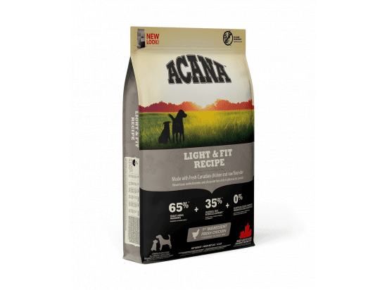 Фото - сухой корм Acana Light & Fit Recipe корм для собак для поддержки здорового веса КУРИЦА