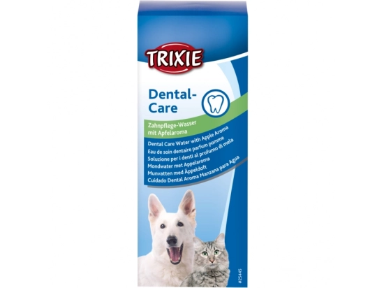 Фото - для зубів та пащі Trixie Гігієнічна вода для ротової порожнини для кішок і собак з ароматом яблука (25445)