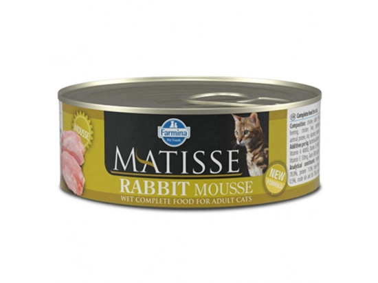 Фото - вологий корм (консерви) Farmina (Фарміна) Matisse Mousse Rabbit вологий корм для кішок КРОЛИК