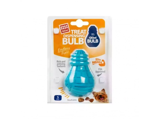 Фото - игрушки GiGwi (Гигви) Bulb Rubber ЛАМПОЧКА игрушка для собак, голубой