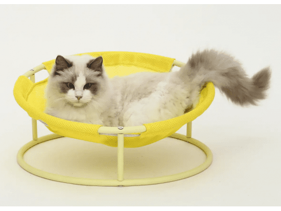 Фото - спальні місця, лежаки Misoko&Co (Місоко і Ко) Pet Bed Round складаний круглий лежак для тварин, ЖОВТИЙ