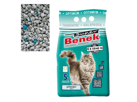 Фото - наполнители Super Benek (Супер Бенек) OPTIMUM LINE GALAPAGOS бентонитовый оптимальний наполнитель для кошачьего туалета АРОМАТ МОРСКОГО БРИЗА