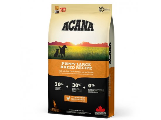 Фото - сухий корм Acana Puppy Large Breed Recipe корм для цуценят великих порід від 25 кг, КУРКА