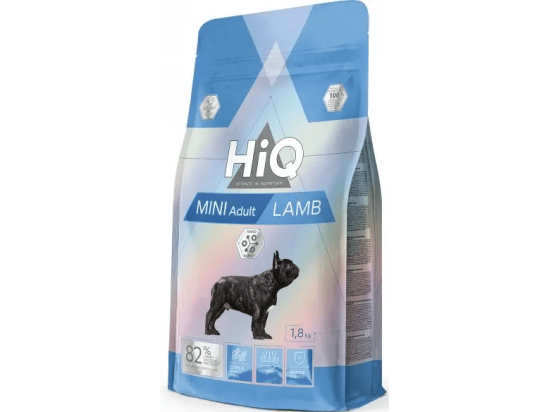 Фото - сухой корм HiQ Mini Adult Lamb корм для взрослых собак малых пород ЯГНЕНОК