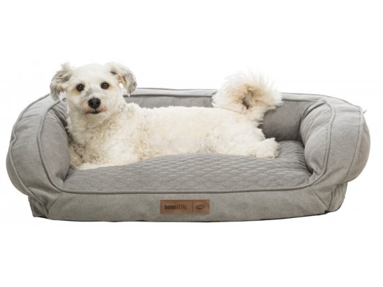 Фото - лежаки, матраси, килимки та будиночки Trixie Tonio Лежак диван з бортиками для собак, сірий