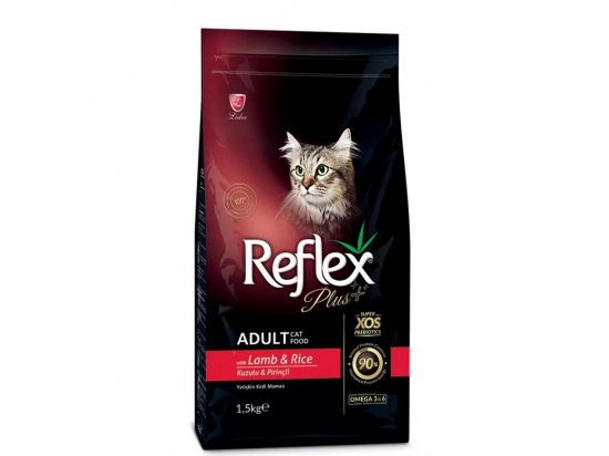Фото - сухой корм Reflex Plus (Рефлекс Плюс) Adult Lamb & Rice корм для кошек, с ягненком и рисом