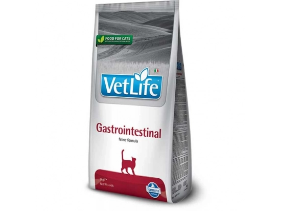 Фото - ветеринарні корми Farmina (Фарміна) Vet Life Gastrointestinal сухий лікувальний корм для кішок при захворюванні ШКТ