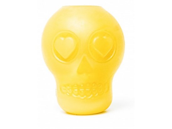 Фото - игрушки SodaPup (Сода Пап) Skull Treat Dispense светящаяся игрушка для собак ЧЕРЕП, желтый