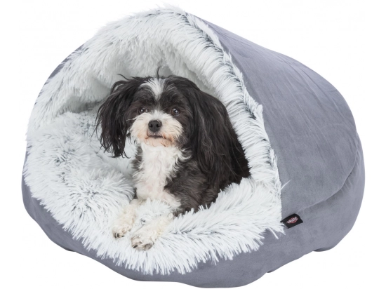 Фото - лежаки, матрасы, коврики и домики Trixie Harvey лежак-пещера для собак, серый/бело-черный