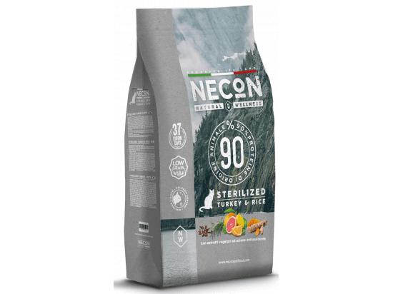 Фото - сухой корм Necon Natural Wellness Sterilized Turkey & Rice сухой корм для стерилизованных кошек ИНДЕЙКА И РИС