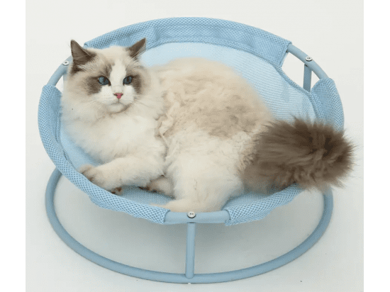 Фото - спальные места, лежаки, домики Misoko&Co (Мисоко и Ко) Pet Bed Round складной круглый лежак для животных, СВЕТЛО-ГОЛУБОЙ
