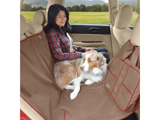 Фото - аксесуари в авто Kurgo Heather Hammock накидка на заднє сидіння автомобіля для собак, світло-коричневий