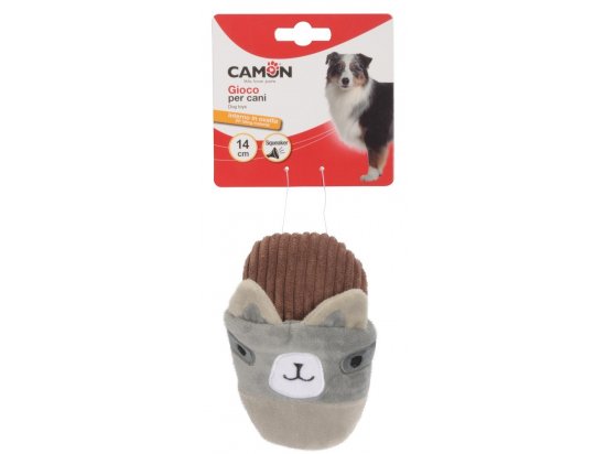 Фото - игрушки Camon (Камон) Игрушка-пищалка для собак тканевая ТАПОЧКИ, 3 персонажа