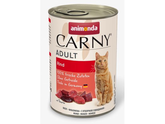 Фото - вологий корм (консерви) Animonda (Анімонда) Carny Adult Beef вологий корм для котів ЯЛОВИЧИНА