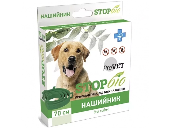 Фото - от блох и клещей ProVet StopBio (СтопБио) ошейник от блох и клещей для собак крупных пород