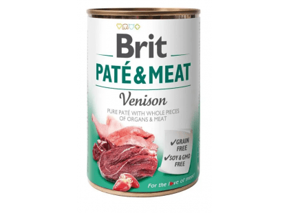 Фото - влажный корм (консервы) Brit Pate & Meat Dog Vension консервы для собак ОЛЕНИНА В ПАШТЕТЕ