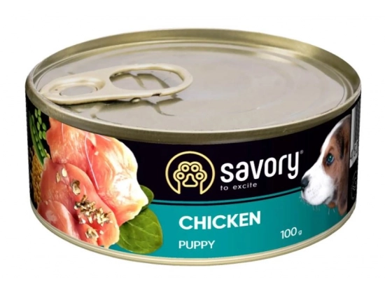 Фото - влажный корм (консервы) Savory (Сейвори) CHICKEN  PUPPY влажный корм для щенков (курица)