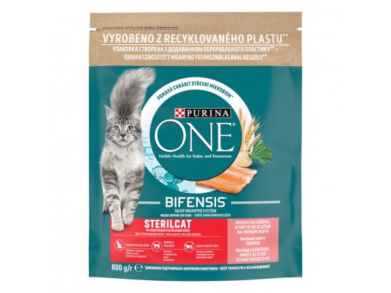 Фото - сухий корм Purina One (Пуріна Ван) Sterilcat корм для стерилізованих котів ЛОСОСЬ та ПШЕНИЦЯ