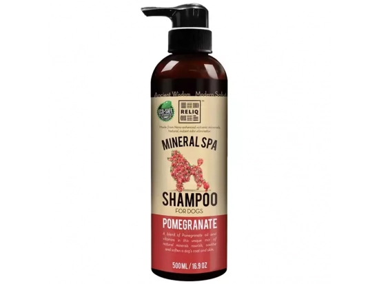 Фото - повсякденна косметика Reliq (релик) Mineral Spa Pomegranate Shampoo Шампунь для собак з екстрактом граната
