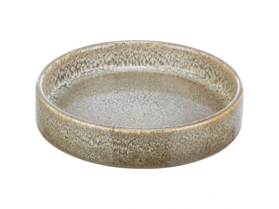 Фото - миски, поилки, фонтаны Trixie Ceramic Bowl керамическая миска неглубокая, коричневый