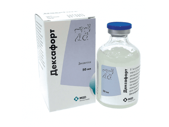 Фото - гормональные препараты MSD Dexafort (Дексафорт) кортикостероид для животных