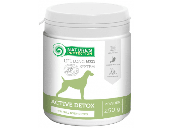 Фото - харчові добавки Natures Protection Active Detox харчова добавка для очищення організму дорослих собак з кальцієм і магнієм