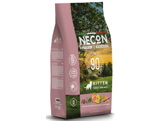 Фото - сухой корм Necon Natural Wellness Kitten Turkey & Rice сухой корм для котят ИНДЕЙКА И РИС