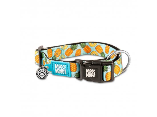 Фото - амуниция Max & Molly Urban Pets Smart ID Collar ошейник для собак с QR-кодом Sweet Pineapple