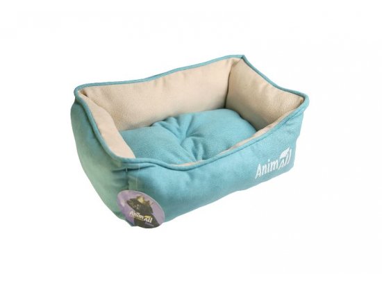 Фото - лежаки, матраси, килимки та будиночки AnimAll Nena Velours лежак для котів та собак, бірюза