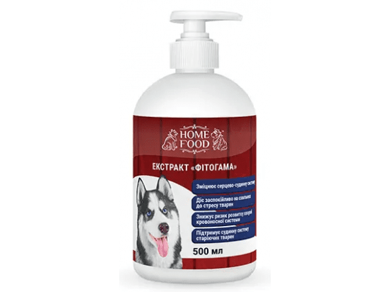 Фото - седативные препараты (успокоительные) Home Food (Хоум Фуд) Экстракт Фитогама фитомин для собак для укрепления сердечно-сосудистой системы
