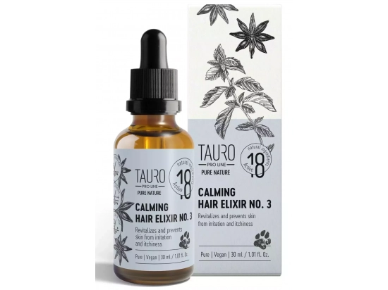Фото - повседневная косметика Tauro (Тауро) Pro Line Pure Nature Calming Hair Elixir No.3 Успокаивающий эликсир для кожи и шерсти собак и кошек