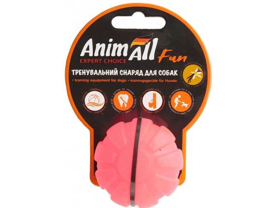 Фото - игрушки AnimAll Fun тренировочный мяч для собак, коралловый