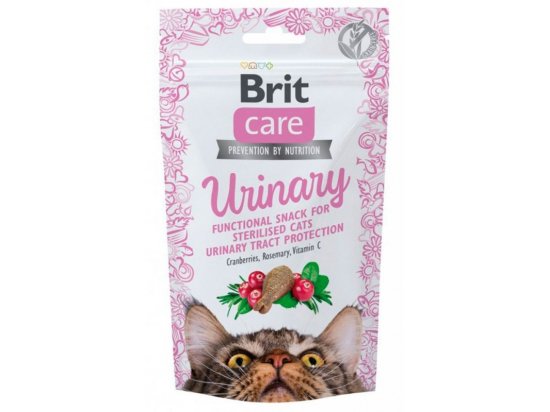 Фото - ласощі Brit Care Cat Snack Urinary Turkey, Cranberries, Rosemary & Vitamin C ласощі для стерилізованих кішок ІНДИЧКА, ЖУРАВЛИНА, РОЗМАРИН