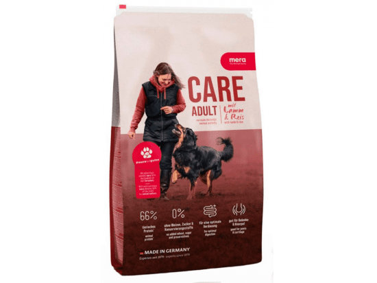 Фото - сухой корм Mera (Мера) Care Adult Lamb & Rice сухой корм для взрослых собак ЯГНЕНОК и РИС