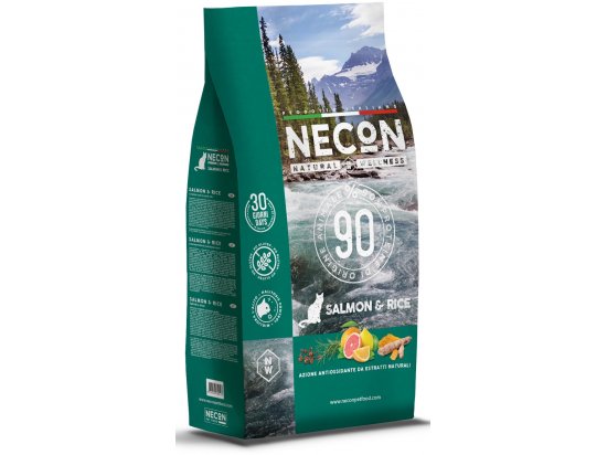Фото - сухий корм Necon Natural Wellness Adult Salmon & Rice сухий корм для котів ЛОСОСЬ та РИС
