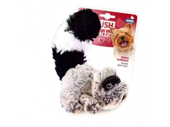 Фото - игрушки GiGwi (Гигви) Plush Friendz ЕНОТ игрушка для собак с пищалкой, 16 см