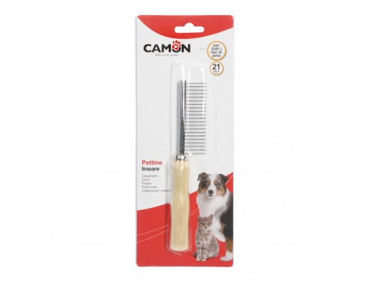 Фото - расчески, щетки, грабли Camon (Камон) Расческа с ручкой для всех типов шерсти собак и кошек