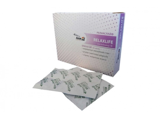 Фото - седативні препарати (заспокійливі) AnimAll FitoLine Relaxlife Релакслайф фітокомплекс для нервової системи собак та кішок