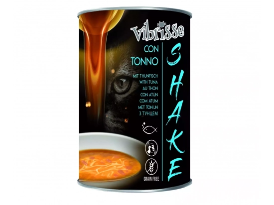 Фото - влажный корм (консервы) Vibrisse SHAKE консервированный суп для котов ТУНЕЦ