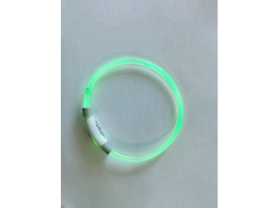 Фото - амуниция Trixie USB Flash Light Ring светящийся ошейник для собак, прозрачный, разноцветный